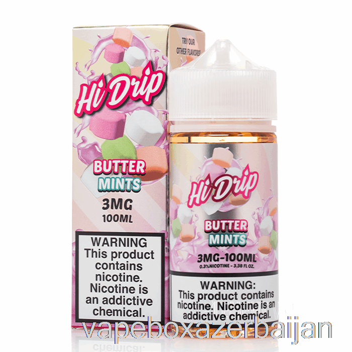 Vape Azerbaijan Butter Mints - Hi-Drip E-Liquids - 100mL 0mg